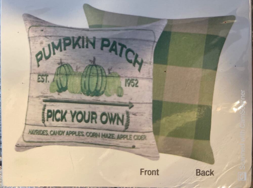 Fall Pumpkin Patch "Pick Your Own" 17" x 17" Pillow Cover